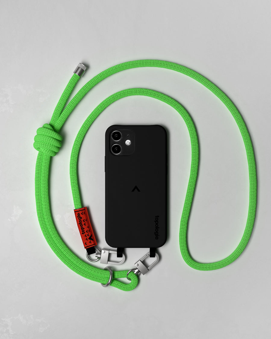 Dolomites Phone Case / Black / 8.0mm Green Solid