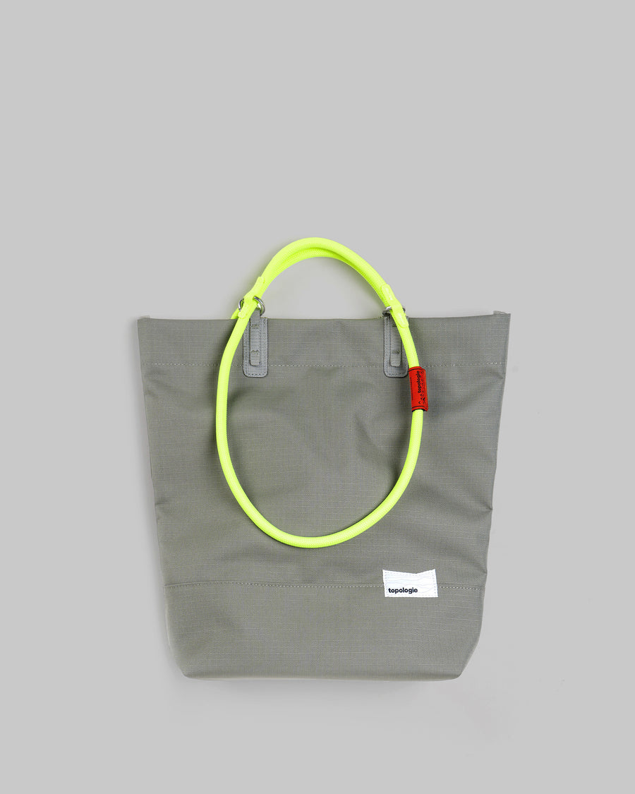 Loop Tote / Moss / 10mm Neon Yellow Solid