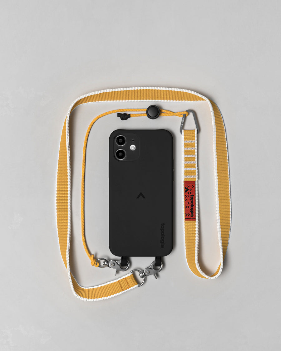 Dolomites Phone Case / Black / 20mm Mustard
