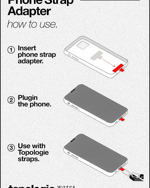 6.0mm Rope / Brick Reflective + Phone Strap Adapter