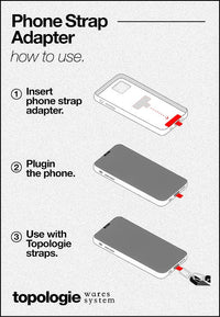 8.0mm Rope / Grey Red Blue Lattice + Phone Strap Adapter